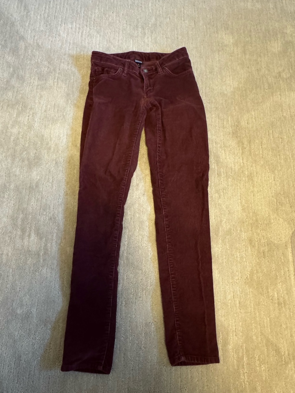 patagonia womens corduroy pants Burgundy size 25 Excellent Condition